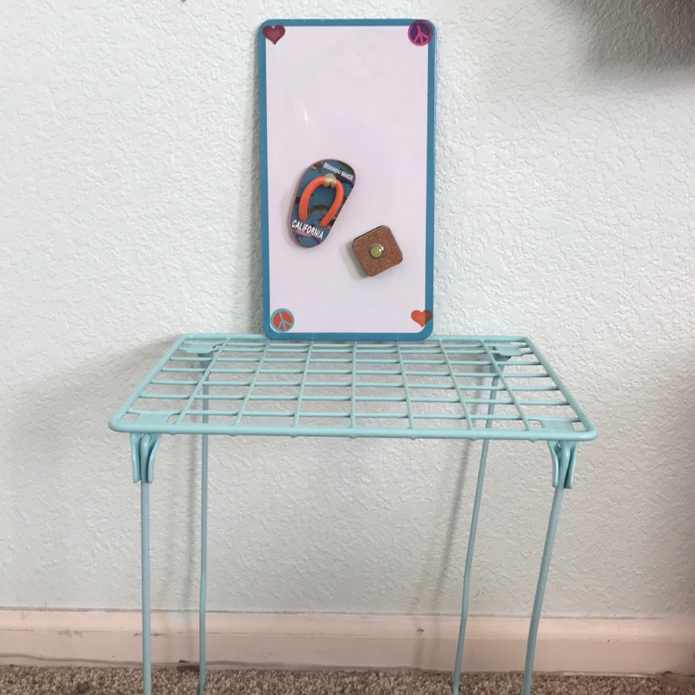 Locker stuff (2 magnets, whiteboard, shelf)